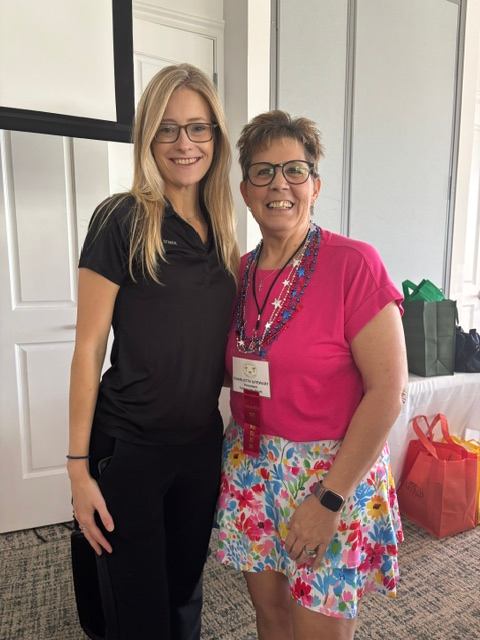 Charlotte Stewart with Lee County Sheriff’s Office speaker Victoria Staryk