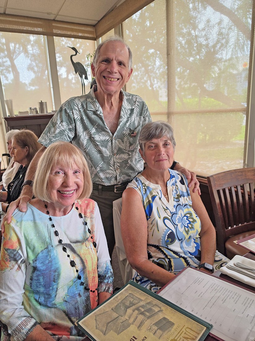 Sue Woolford with Ken and Dorothy Freda at University Grill
