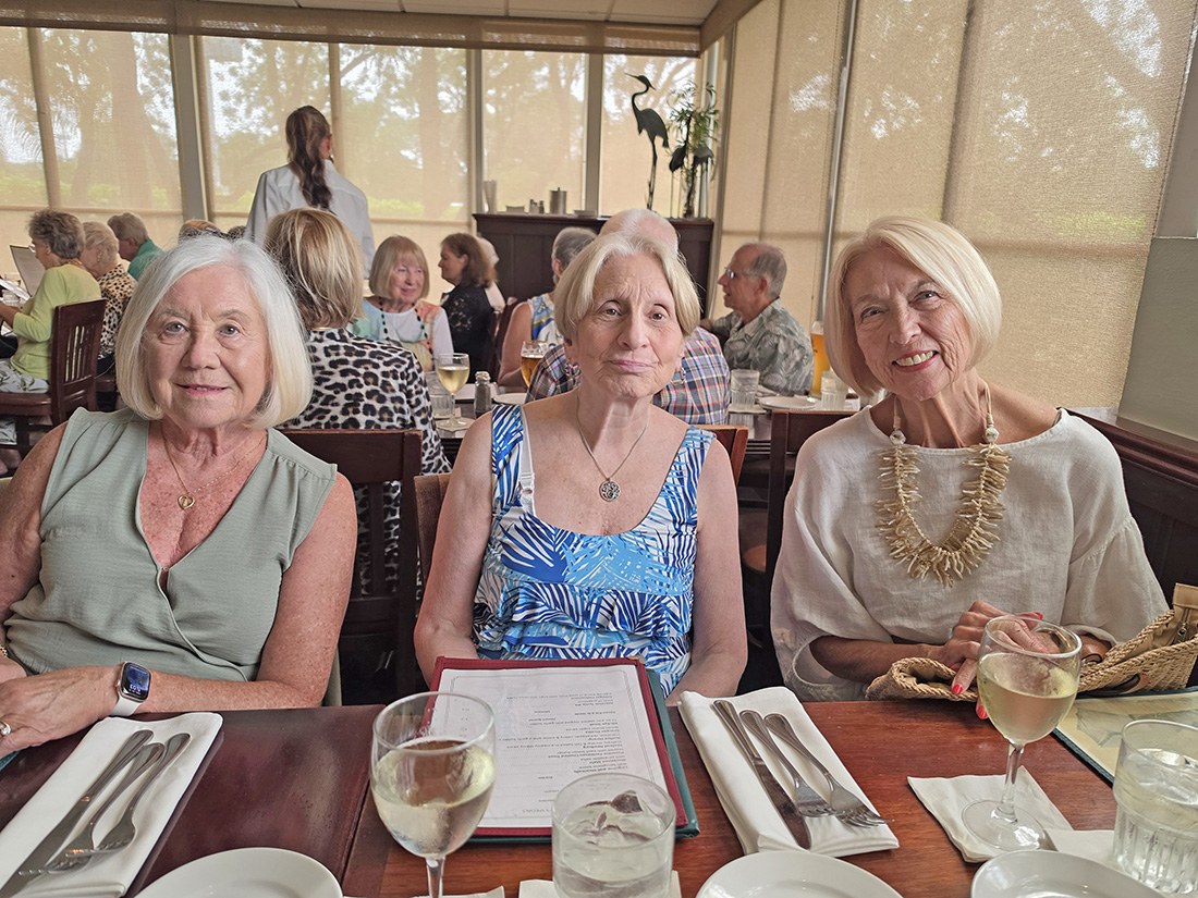 Connie Roessler, Alexis Roosa and Maryann Schmidt at University Grill