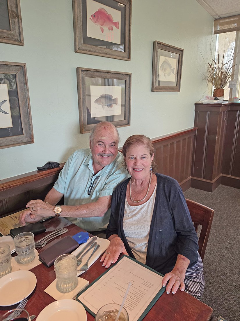 Arthur and Susie Kravetz smiling at the Dining Out gathering