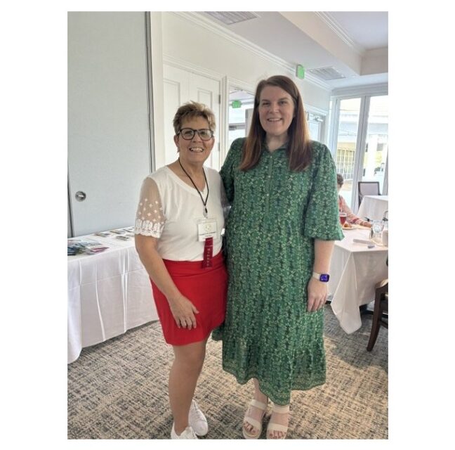 Charlotte Stewart with A.N.A.'s Friends CEO Jessica Stanfield Kaestner