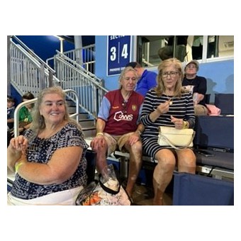 Club members in the party deck seats at the FC Naples soccer game
